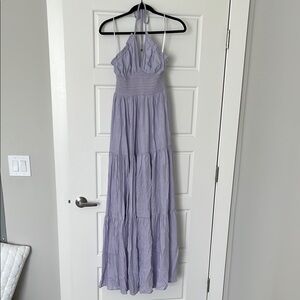 Lavender Halter Maxi Dress
